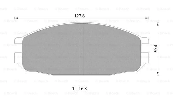 Brake Pad Set, disc brake (0 986 505 364)