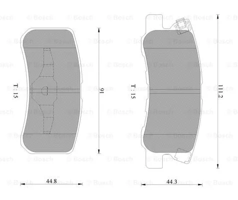 Brake Pad Set, disc brake (0 986 AB2 669)