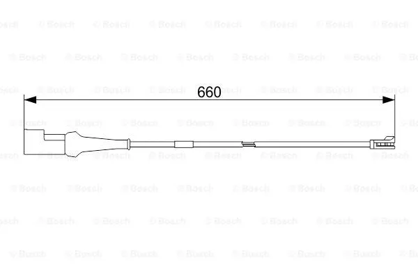 Warning Contact, brake pad wear (1 987 473 552)