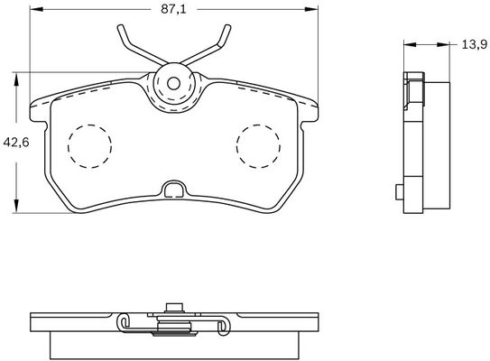 Brake Pad Set, disc brake (0 986 BB0 169)
