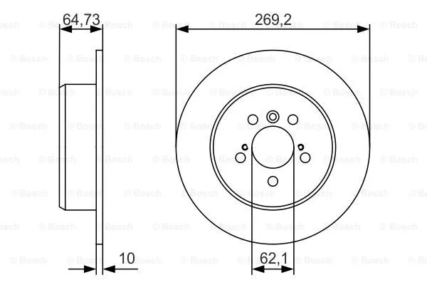 Brake Disc (0 986 479 R00)