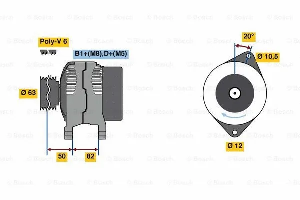 Alternator (0 986 049 420)