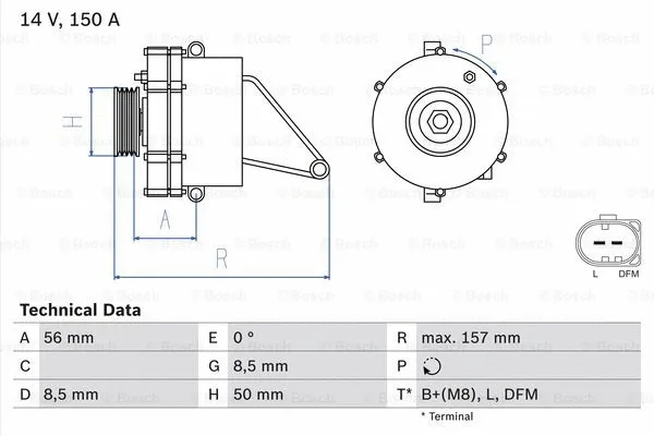 Alternator (0 986 045 410)