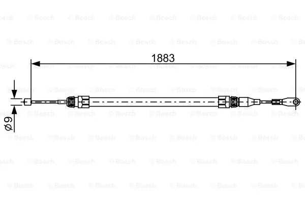 Cable Pull, parking brake (1 987 482 497)