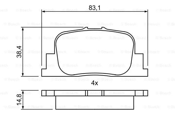 Brake Pad Set, disc brake (0 986 495 389)