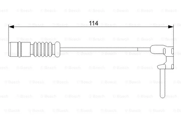 Warning Contact, brake pad wear (1 987 473 011)