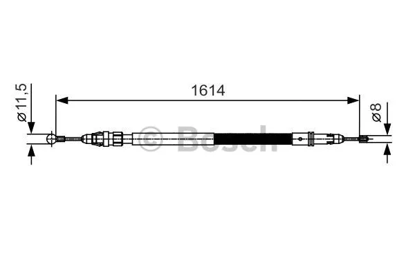Cable Pull, parking brake (1 987 482 007)