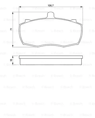 Brake Pad Set, disc brake (0 986 424 113)