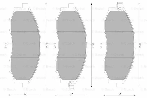 Brake Pad Set, disc brake (0 986 AB4 589)