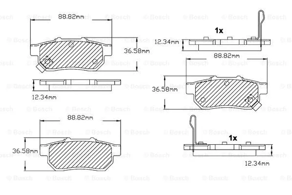 Brake Pad Set, disc brake (F 03B 150 024)