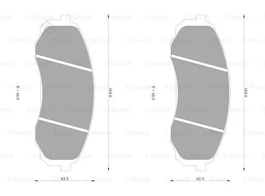 Brake Pad Set, disc brake (0 986 AB1 045)
