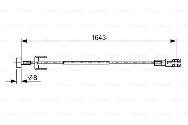 Cable Pull, parking brake (1 987 482 634)