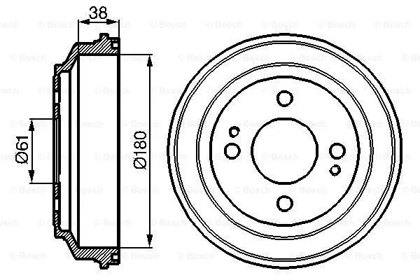 Brake Drum (0 986 477 063)