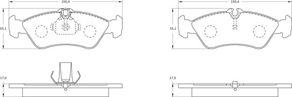 Brake Pad Set, disc brake (0 986 BB0 769)