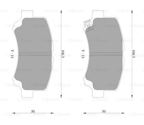 Brake Pad Set, disc brake (0 986 AB2 336)