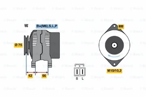 Alternator (0 986 036 331)