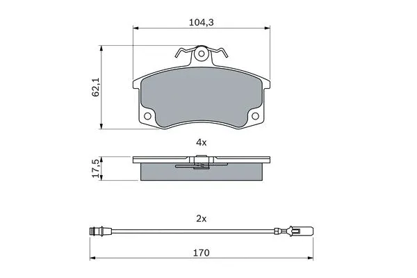 Brake Pad Set, disc brake