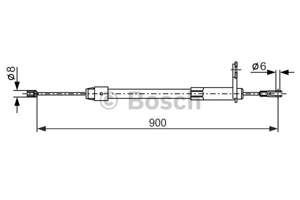 Cable Pull, parking brake (1 987 477 847)