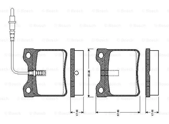 Brake Pad Set, disc brake (0 986 TB2 175)