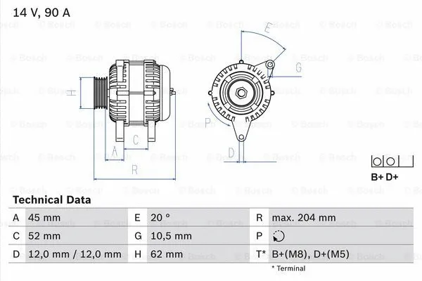 Alternator (0 986 049 610)