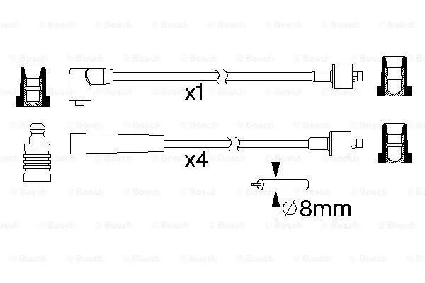 Ignition Cable Kit (0 986 357 145)