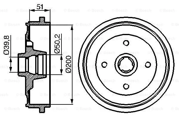 Brake Drum (0 986 477 053)