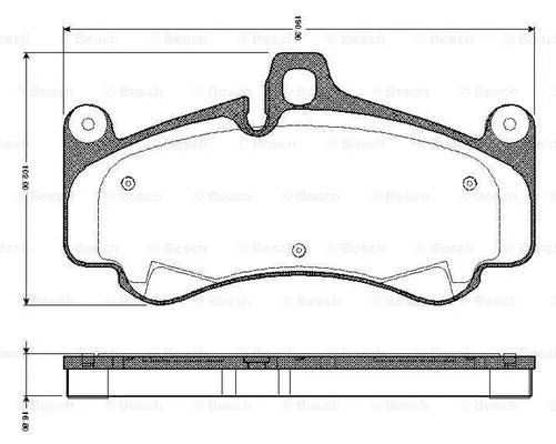 Brake Pad Set, disc brake (0 986 TB2 872)