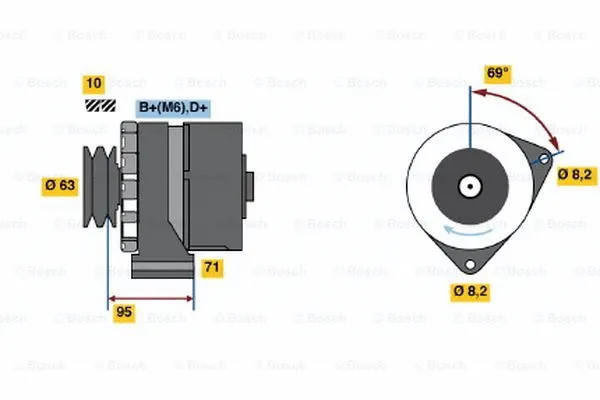 Alternator (0 986 034 700)