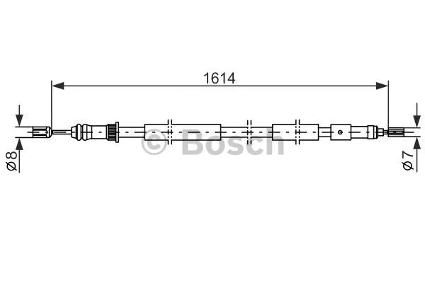 Cable Pull, parking brake (1 987 477 432)