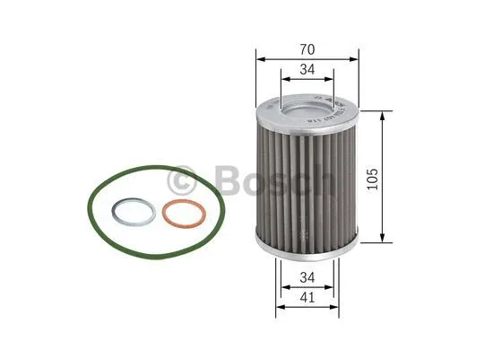 Hydraulic Filter, automatic transmission (F 026 407 118)