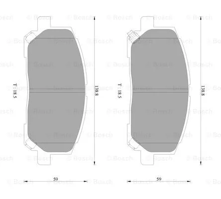 Brake Pad Set, disc brake (0 986 AB9 281)