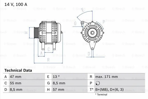 Alternator (0 986 040 370)