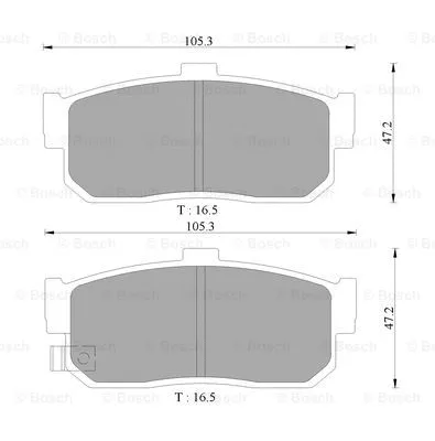 Brake Pad Set, disc brake (0 986 AB9 057)