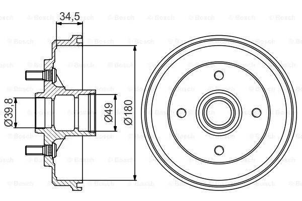 Brake Drum (0 986 477 159)