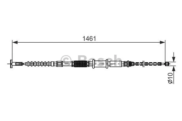 Cable Pull, parking brake (1 987 482 177)