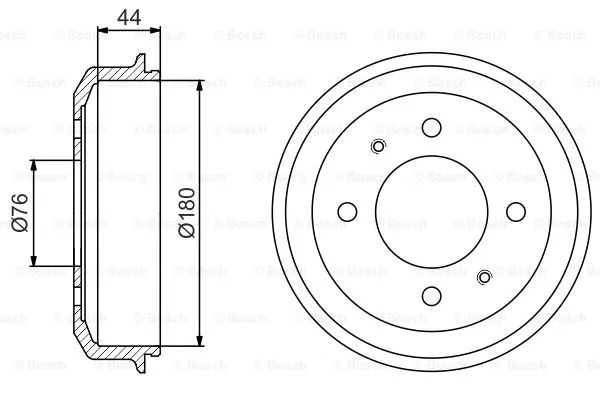 Brake Drum (0 986 477 182)