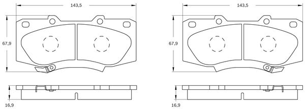 Brake Pad Set, disc brake (0 986 BB0 888)