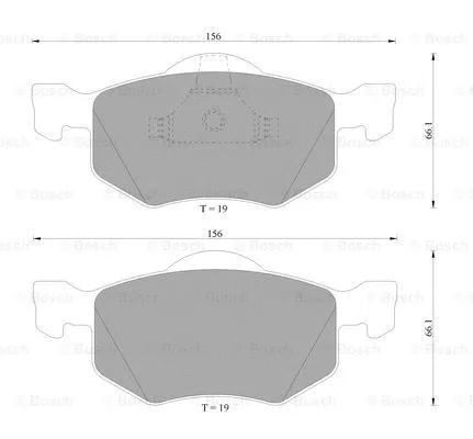 Brake Pad Set, disc brake (0 986 505 400)