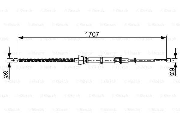 Cable Pull, parking brake (1 987 482 457)