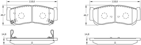 Brake Pad Set, disc brake (0 986 BB0 991)
