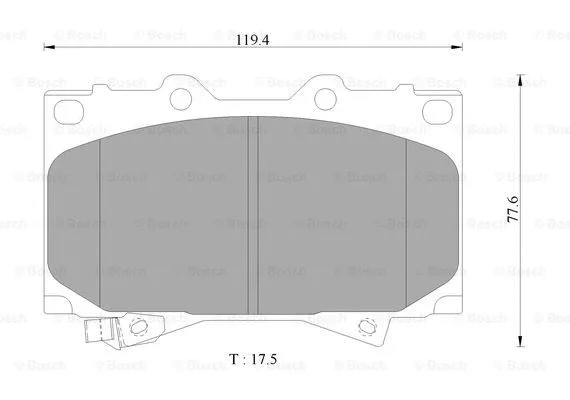 Brake Pad Set, disc brake (0 986 AB2 379)