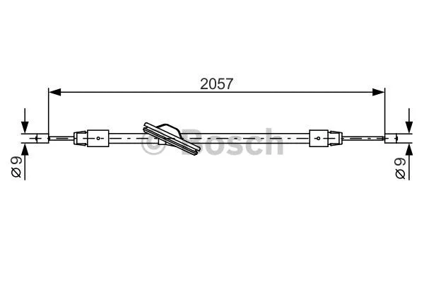 Cable Pull, parking brake (1 987 482 331)