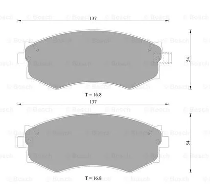 Brake Pad Set, disc brake (0 986 505 224)
