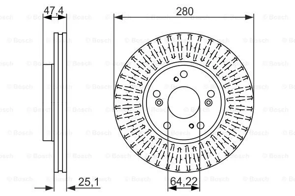 Brake Disc (0 986 479 625)
