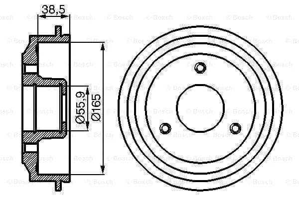 Brake Drum (0 986 477 066)