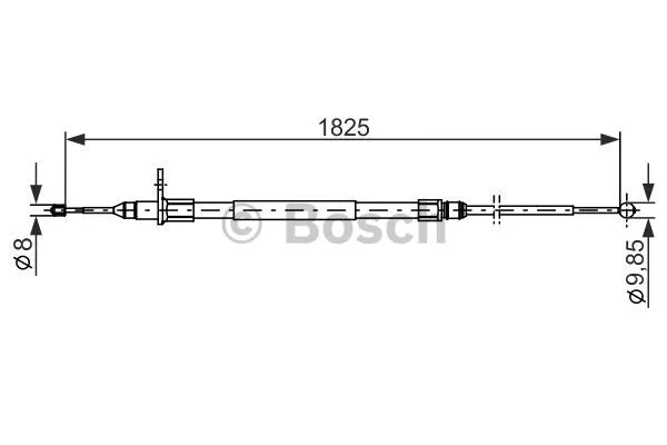 Cable Pull, parking brake (1 987 482 254)