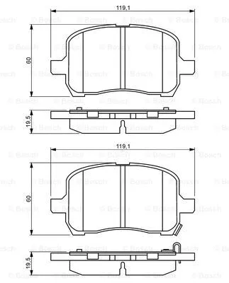 Brake Pad Set, disc brake (0 986 494 306)