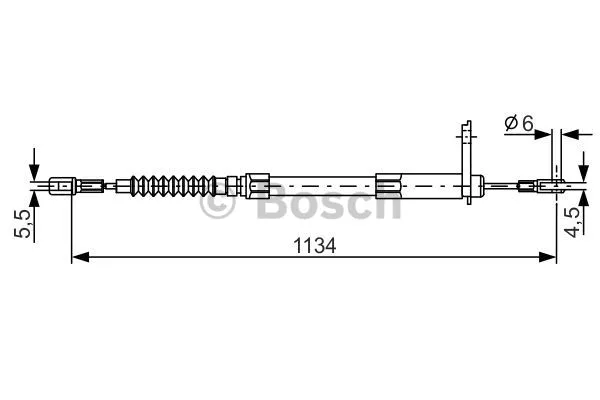 Cable Pull, parking brake (1 987 477 749)