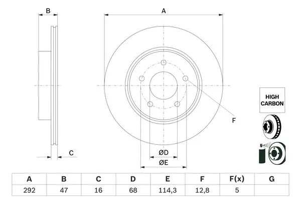 Brake Disc (0 986 479 H09)