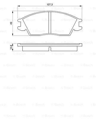 Brake Pad Set, disc brake (0 986 424 135)